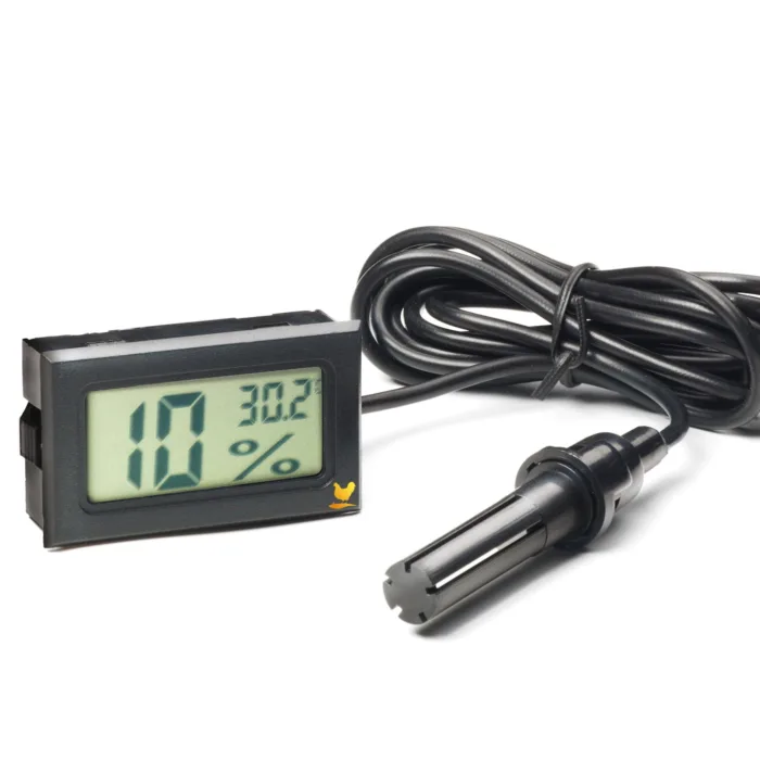 Digitale hygrometer Zwart - Afbeelding 2