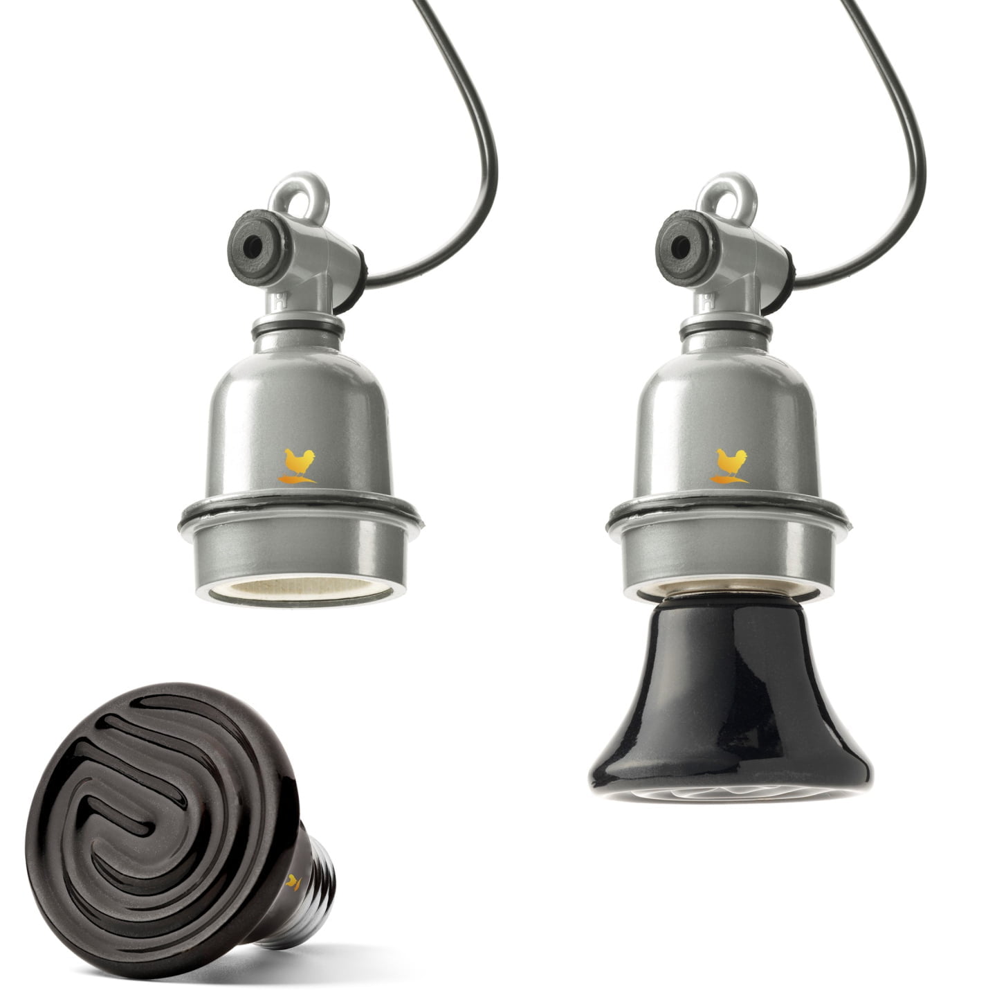 Aanstellen etiquette nemen Lampenhouder e27 geschikt voor keramische warmtelamp incl. 25 watt  keramische warmtelamp - 123Broedmachine